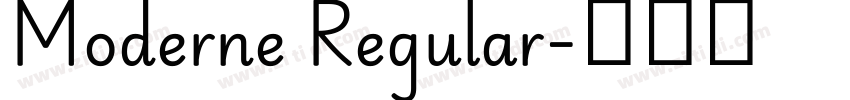 Moderne Regular字体转换